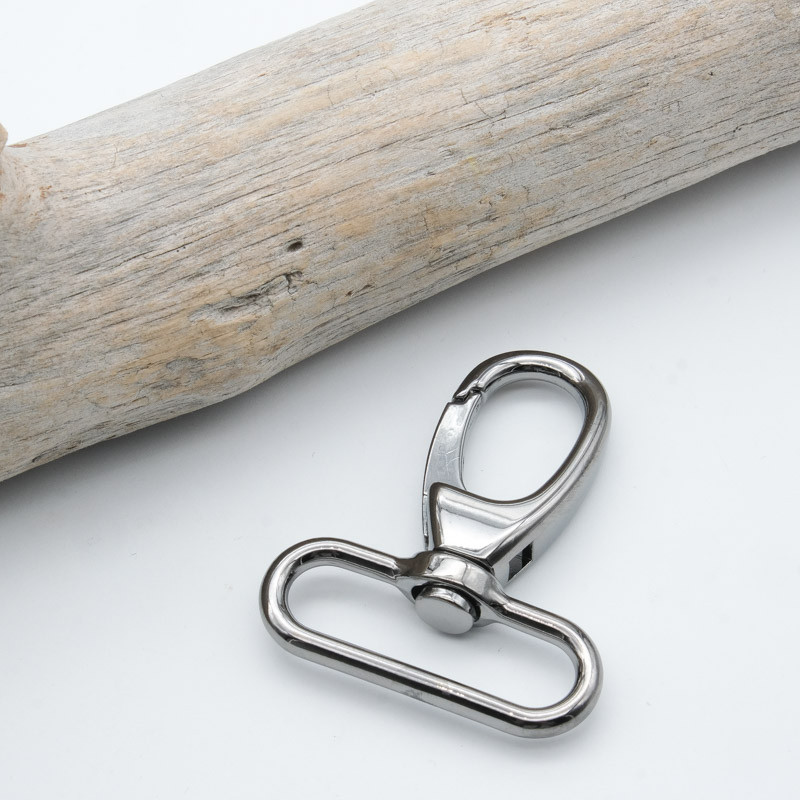 Mousqueton 40MM Gun Métal - Maison Klem